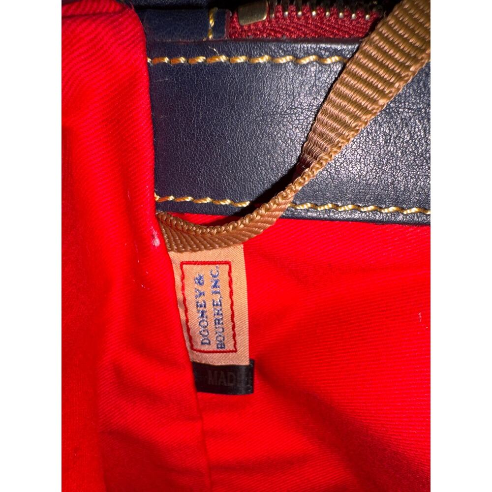 Navy Dooney Bourke Florentine Leather Chelsea Convertible Tote Bag - Picture 5 of 16